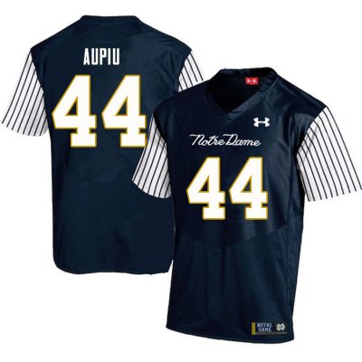 Notre Dame Fighting Irish Men's Devin Aupiu #44 Navy Under Armour Alternate Authentic Stitched College NCAA Football Jersey LTZ5699PY